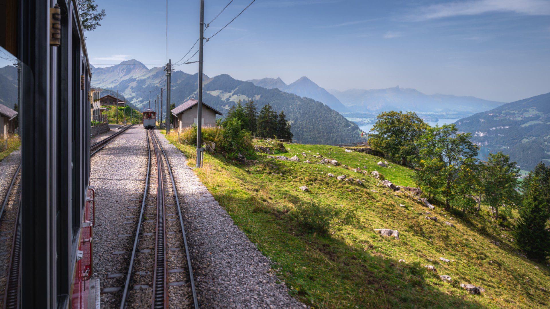 cogwheel railway in Interlaken