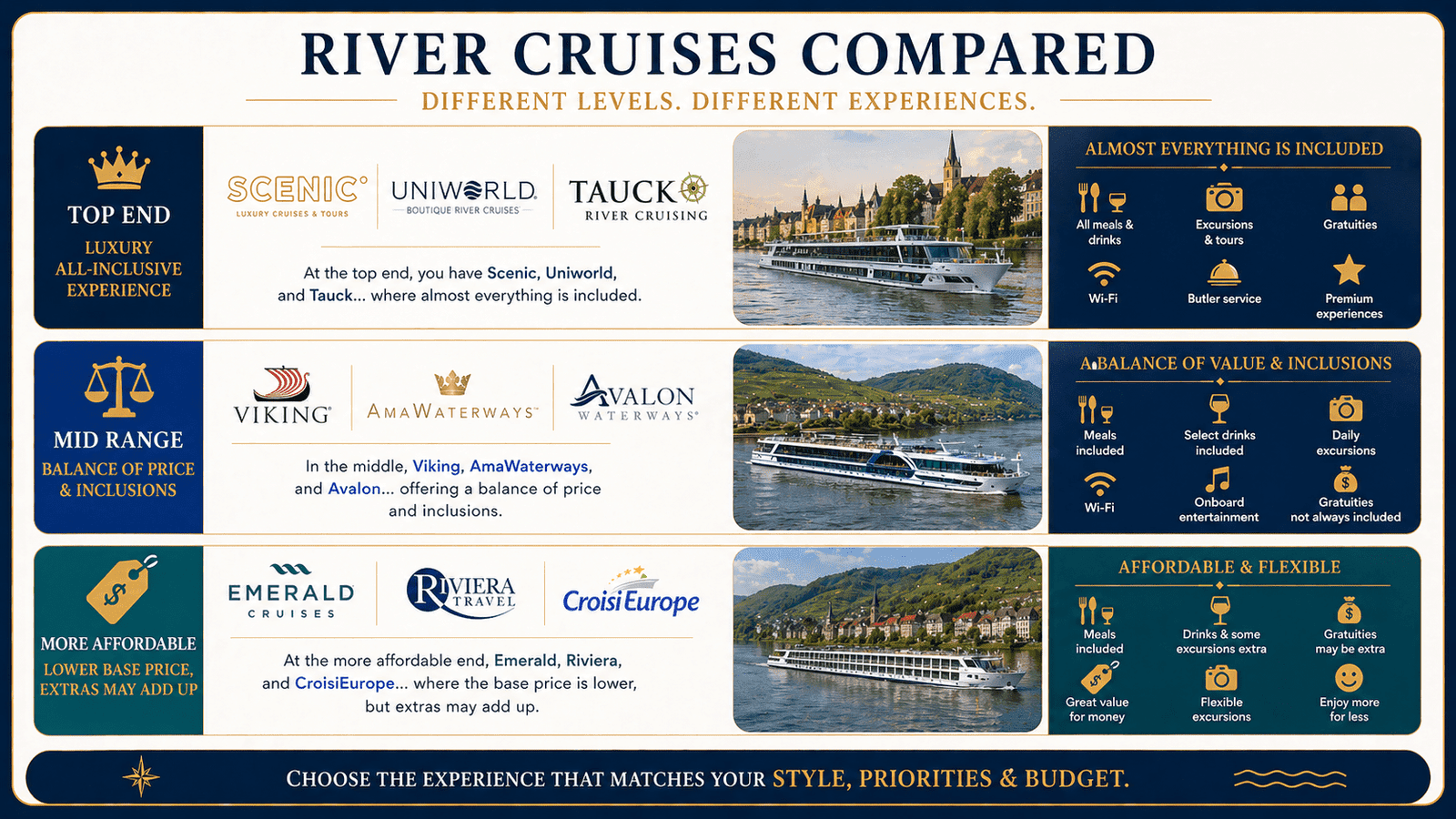 River cruises compared