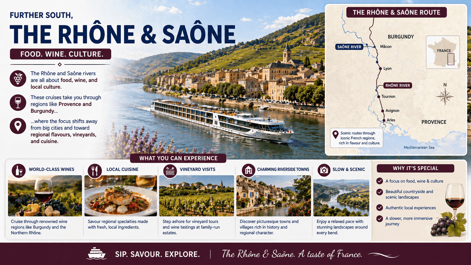 The Rhone & Saone Rivers