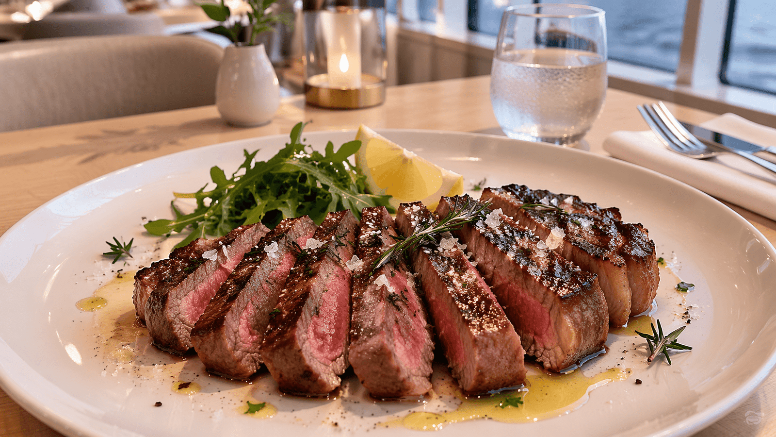 SUCCULENT SLICED BEEF ON vIKING cRUISE