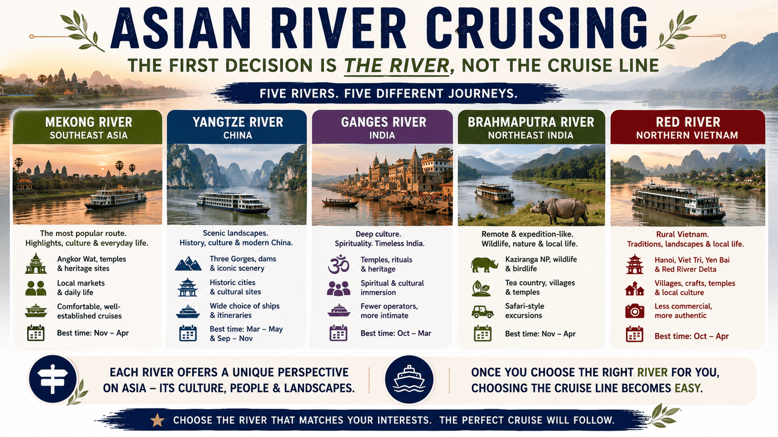 asain river cruising
