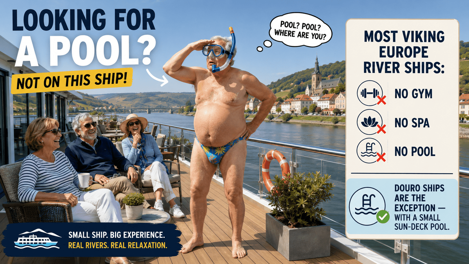 viking river cruise swimming pools