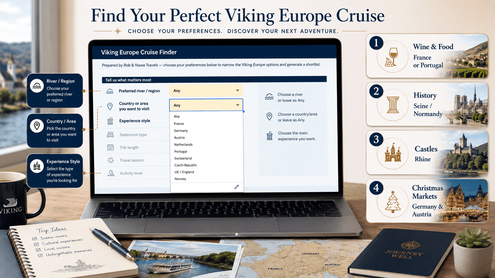 viking river cruise finder