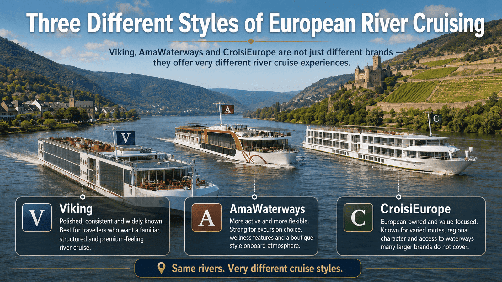 viking amawaterways croisieurope comparison