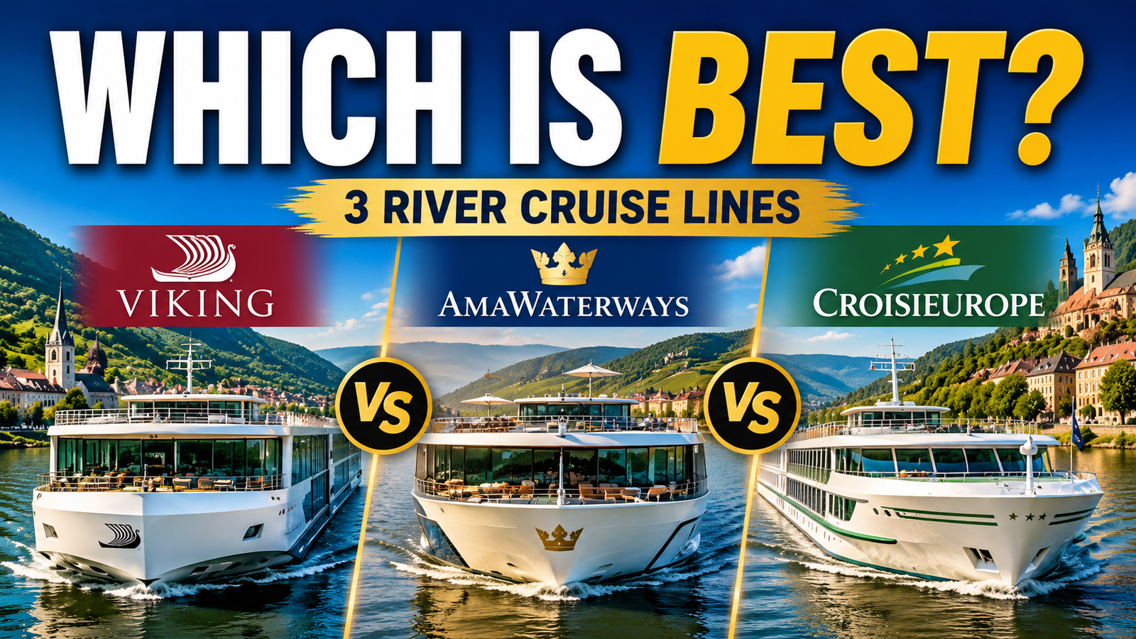 Viking versus AmaWaterways versus CroisiEurope river cruise comparison